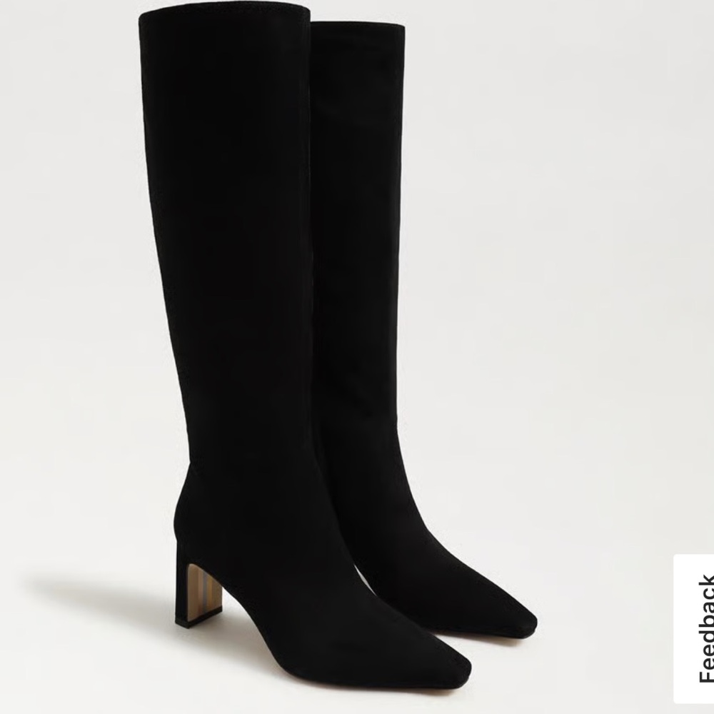 Extra Wide calf Sam Edelman Sylvia - Black suede
